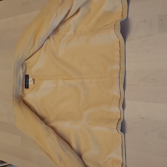 EUC VTG Requirements Butter Yellow Mock Neck Wool/Vicose Blazer with Pockets - Picture 9 of 10